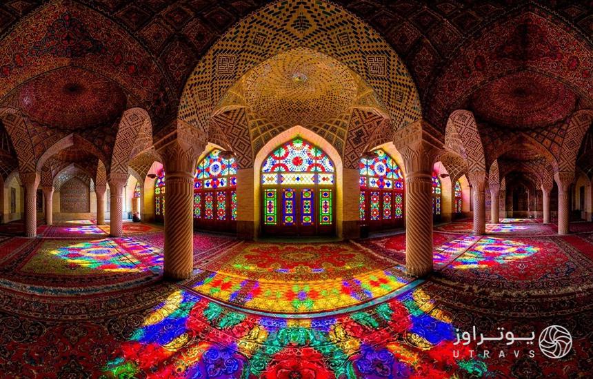 پنجره های رنگی مسجد نصیرالملک